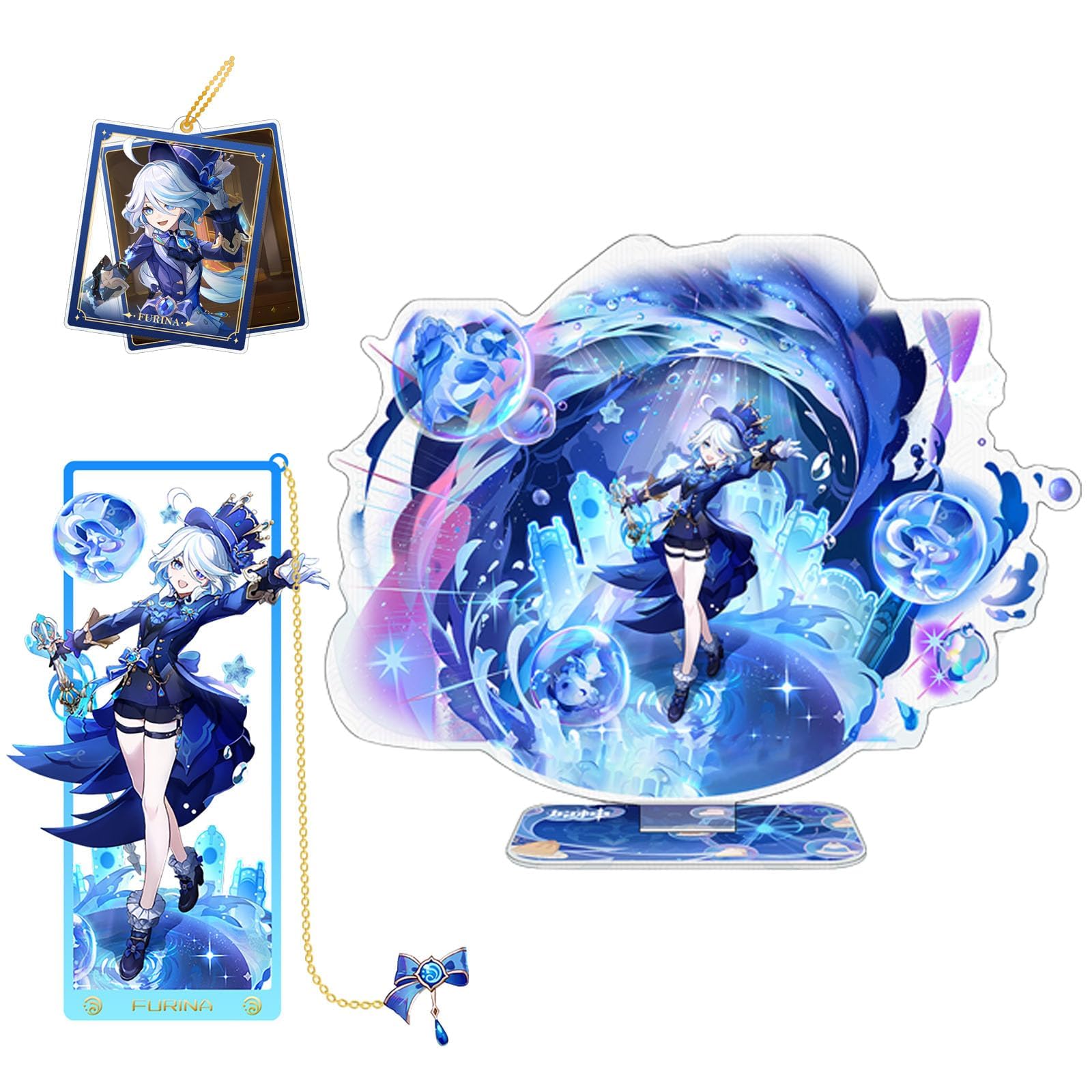 原神 フリーナまとめ売り Amazon.co.jp: 原神 フリーナ グッズ 3点セット しおり+キーホルダー+